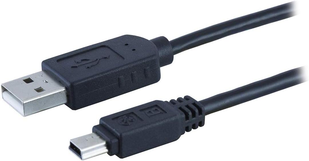 GE USB 2.0 Mini Device 6 ft. Cable, Black, 34466