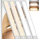 Under Cabinet Lighting Wireless, 2Pack Motion Sensor Light Indoor with 3 Color Temps, Dimmable Closet Lights Battery Operated, LED Magnetic Light, Rechargeable Under Counter Lights for Kitchen Stairs