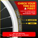 Ultraverse Bike Inner Tube for 700x23-25c, 700x28-32c, 700x35-43c 28 inch Bicycle Wheel Sizes with 48mm Presta Valve - Butyl Rubber Tubes for Road and Gravel Bikes - 2 Tubes, 2 tire levers Included