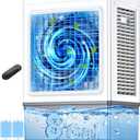 FANCOLE Evaporative Air Cooler, 2100CFM Windowless Air Conditioner Cooling up to 700 Sq.ft, Swamp Cooler Air Conditioner w/2 Modes & 3 Speeds, 7H Timer & Remote, Portable for Room Garage Patio