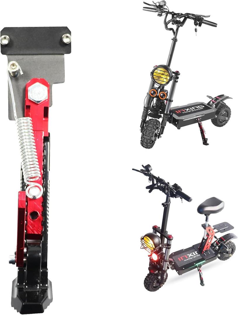 Kickstand Bracket for Motorcycle Dirt Bike Scooter, Side Stand Mount with Screws - 55mm (2.17in) Hole Spacing, Universal Kickstand Support Bracket Compatible with Scooters