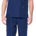 Dagacci Scrubs for Men Set - V-Neck Scrub Top and Cargo Pants - 8 Pockets Men Scrubs Set (M)