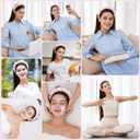 Ztomine Headbands for Women - Spa Headband and Wristband Set - Headband for Washing Face,Facial Mask,Makeup and Skin Care,Gifts for Women and Teen Girl Gifts Trendy Stuff (pink)