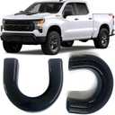 (Extended Version) Tow Hook Covers for Silverado 1500 2007-2026 and GMC Sierra 1500 2007-2019, Front Hitch Cover Compatible with Silverado 1500 Accessories, Not fit Verticle Tow Hooks (Black)