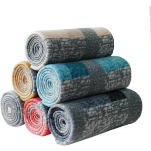 Fleece Throw Blankets Bulk Fleece Blankets Solid Wholesale Lightweight Warm Soft for Pet Bed Sofa Office Wedding Gifts Travel Seasons Multiple Plaid 50x60 Inches Pack of 6