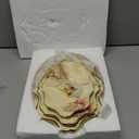 fanquare 3-Tier Floral Royal Cupcake Stand, Vintage Fruit Plate with Gold Trim, Dessert Stand for Birthday, Wedding, Tea Party