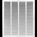 HVAC Premium 20'' x 25'' [Duct Opening] Flat Stamped Steel Return Air Grille - Sidewall and Ceiling - HVAC Vent Duct Cover - White [Outer Dimensions: 21.75''w X 26.75''h]