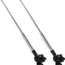 DOITOOL Adjustable Stainless Steel 12In Telescopic Motorcycle Flagpole with Handlebar Mount for Outdoor Riding and Bike Accessories