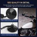 Bar End Mirrors for Motorcycles - 7/8” Handlebar CNC Aluminum Cafe Racer Mirrors Universal Fits for FZ-07, FZ8, FZ-09, Honda Grom, Suzuki SV650, GSX-S750, Kawasaki Z650, Z900, Naked Bike