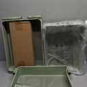 Foldable 3 Tier Rolling Cart, Metal Utility Cart, Folding Mobile Multi-Function Storage Trolley Organizer Cart for Home Library Office(Green)