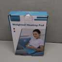 Comfytemp Weighted Heating Pad for Period & Back, 2.2lb Extra Large Heated Pad, 12" x 24" XL Electric Heat Pad with 9 Heat Level & 11 timers auto-Off for Neck Shoulder Leg Knee Abdomen, Blue