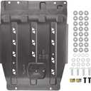 YEHERIT Transmission Skid Plate Gearbox Splash Shield Guard Compatible with 2015-2022 Ford F150 3D Manganese Steel Replace OEM Diaper