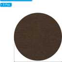 PATIKIL 11 Inch Diameter Lamp Base Felt, 5Pack 2mm Thickness Round Soft Adhesive Non-Slip Anti-Scratch Backed Felt for Lamp Furniture DIY Craft, Coffee