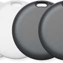 Air Tracker Tags-4 Pack, Bluetooth Tracker Works with Apple Find My APP (iOS Only, Not for Android), Keys Finder, Item Locator for Keys, Luggage, Backpack, Replaceable Battery