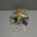 DG-Direct Christmas Tree Topper Lighted Star with 6 Projected Patterns,3D Hollow Sparkling Star Christmas Tree Topper with Rotating Magic Projector for Christmas Tree Ornament (Glitter Gold 6)