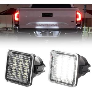 LED License Plate Light for Toyo-ta Tundra 2014-2021, Tacoma 2016-2021 Pickup Truck, Tacoma Led Rear Tag Lamp, 6000K White Lights, 2 PCS