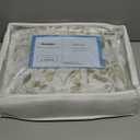 Mooreeke Floral Queen Size Comforter Sets, Vintage Green and Yellow Botanical Printed Bedding for All Seasons, 3-Piece Vintage Bed in a Bag with Fluffy Quilted Reversible Comforter & 2 Pillow Shams