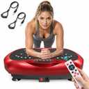 Whole Body Vibration Plate for Lymphatic Drainage,999Speed Levels,330/400lb, Remote Control, 3 Auto Programs Shake Plate, Anti-Slip Platform, Home Workout Equipment with Resistance Bands, Power Plate