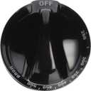 GE WB03K10159 Range/Stove/Oven Thermostat Knob , Black