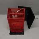 Weatherproof Bird Feeders for Outdoors - 4Lbs Large Metal Suet Feeder for Cardinal Finch, Garden Decor (Ordinary Red)