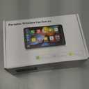 Portable Carplay Screen for Car, 7" Wireless Carplay & Android Auto with Bluetooth, HD Backup Camera, GPS Navigation, Siri, FM, AUX, Mirror Link for All Vehicles