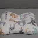 Soft Hypoallergenic Head & Neck Support Organic Cotton Cover Machine Washable (Animal World)