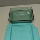 Pyrex Colors Tinted (8"x8") Tinted Glass Baking Dish with BPA-Free Lid, Oblong Bakeware Glass Pan For Casserole & Lasagna, Dishwasher, Freezer, Microwave and Pre-Heated Oven Safe, Aqua