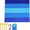 1pc Waterproof Sandproof Beach Mat for 1-3 Adults - Quick Drying Outdoor Picnic Mat for Travel, Blue