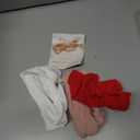 jollybows 3PCS Baby Bows Headbands Soft Nylon Baby Girl Headbands for Newborn Infant Toddler Kids Christmas Bow Wide Hairbands Hair Accessories(White Pink Red)