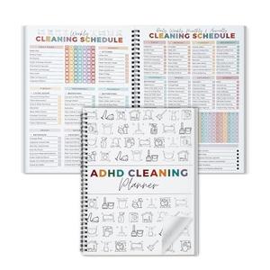 Cleaning Planner, Cleaning Schedule and Checklist Organizer, Daily Weekly Monthly Household Cleaning Planner, Chore Chart Notebook for Home, Family Cleaning Tasks, DIY Home Improvement, Editable Template