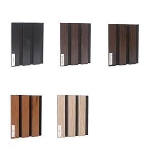 NeatiEase Wood Panels for Wall Color Samples Pack, Soundproof Wood Slat Wall Panel for Interior Wall Decor Noise Cancelling