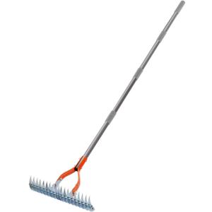  Thatch Rake Scarifying Rake Leaf Rake Adjustable Rake Head Dethatcher Rake Steel Dethatching Rake for Grass Grooming 10 Pack