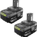 RYOBI ONEAND 18V Lithium-ION 4.0 AH Battery 2-Pack PBP2005