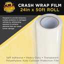 Dura-Gold Crash Wrap Film, 36-inch x 100' Roll - Strong Clear Auto Collision Wrap, Weather, Rain, Dust Protection for Damaged Vehicles, Broken Car Windows Windshields - Attaches Securely, Easy Removal