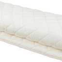 FULI Japanese Futon, Foldable & Portable Floor Lounger Bed, Roll Up Sleeping Pad, Shikibuton, Made in Japan (White, Queen) (Queen (79"L x 59"W x 2"Th))