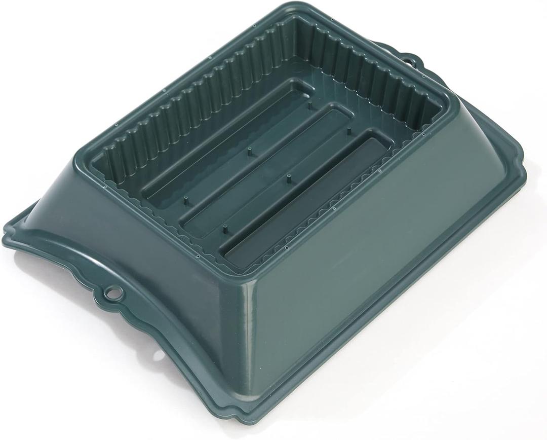 FloraCraft Plastic Floral Casket Saddle 3.5 Inch x 11.25 Inch x 14 Inch Green