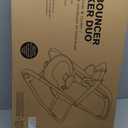Summer Infant 2-in-1 Bouncer & Rocker Duo (Heather Gray) Convenient and Portable Rocker and Bouncer for Babies Includes Soft Toys and Soothing Vibrations