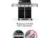 GRISUN 7628 Igniter Kit for Genesis 310 and 320 Gas Grills, 2011 & Newer (Front Mounted Control Panel) Electronic Ignitor, Electrodes Ignitions Kit Weber Genesis 300 Series Gas Grill