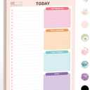 Forvencer To Do List Notepad (6.5 x9.8), To Do List Notebook for Work, Undated Daily Planner Organizer for Tasks Checklist & Goal Planning, To Do List Perfect for Office, School, Cute