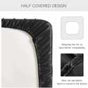 Yates Home PU Leather Couch Sofa Cushion Slipcover Water-Proof Elastic Chair RV Seat Covers Loveseat Sofa Furniture Protector Slip Cover for Settee Seater Replacement in Living Room(X-Large, Black)