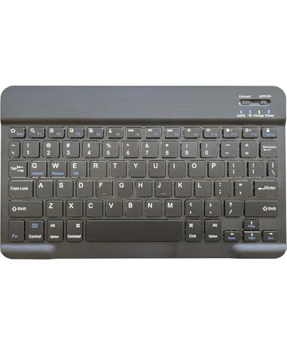 Ultra-Slim Wireless Bluetooth Keyboard, Rechargeable Travel Portable Keyboard Compatible Android, Windows, iOS, Mac OS, For iPhone, Ipad, Samsung, Tablet, Laptop