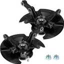 Pair Front LH & RH Steering Knuckle & Wheel Bearing Hub Assembly Fits 2006-2011 Honda Civic(Without Si Model), 44300SNA952, 44300TR0951, 44600SNAA00, 45255SNAA00, 51211SNA010 698450 698451