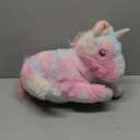 Hopearl LED Musical Stuffed Unicorn Playset Lighting Up Singing Plush Toy Mommy Unicorn with 3 Baby Unicorns in her Tummy Lullaby Animated Soothe for Mom Toddlers Girls, Rainbow, 19''
