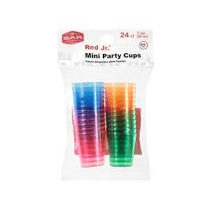 1 Oz Mini Party Cups 24 CT  3 Pack