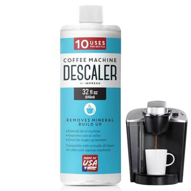 Impresa 10 Uses 32oz Coffee Machine Descaler Virtually All Single Use Coffee and Espresso Machines