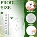 Silver 50 Set Christmas Beads Ornaments Christmas Tree Decorations Xmas Hanging Plastic Teardrop with Hooks for Centerpieces Home Decor for Xmas Tree Party Supplies Chandelier Decorations