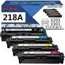 Panink Toner Cartridges 218A 3201dw 3301dw Printer 4 Pack