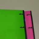 INFUN 1 INCH Telescoping 3 Ring Binder - 4PCS, Portable Plastic Binder with Telescoping Spine 3 Ring Binders with Foldable Front Cover Holds 8.5" x 11" Paper for School,Office and Homes (Red+pink+ Blue+green)