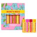 Burt's Bees Gifts Ideas - In Full Bloom Lip Balm Set, Original Beeswax, Dragonfruit Lemon, Tropical Pineapple & Strawberry, Natural Origin Lip Treatment, 4 Tubes, 0.15 oz.