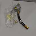 GASPRO 710-003 Natural Gas Pressure Regulator, 1/2 PSIG Inlet Pressure & 4" W.C. Outlet Pressure, for Grill, Fire Pit, Stove and More, 1/2" Male Flare x 3/8" Female Flare Adapter Included